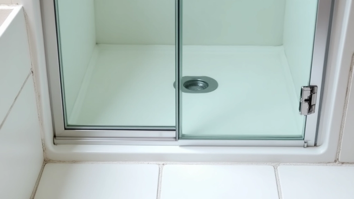 biały montaż kabiny prysznicowej