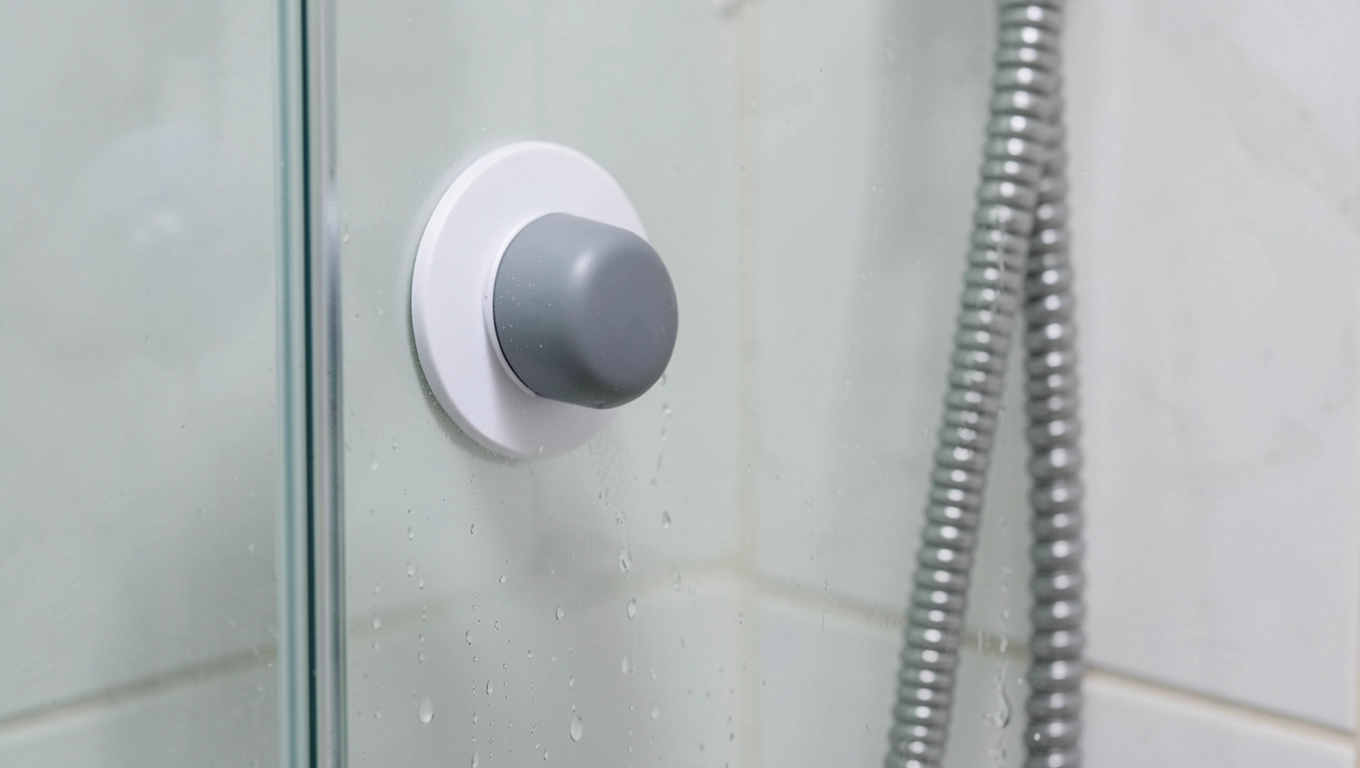 jak zamontować uchwyt w kabinie prysznicowej