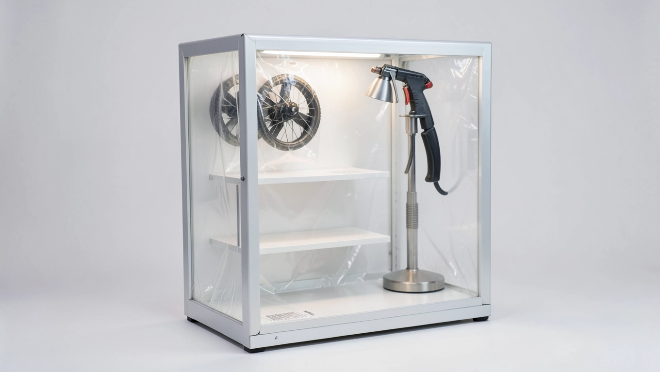 mała kabina lakiernicza