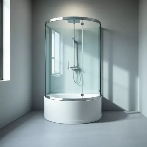 kabina prysznicowa wolnostojąca z brodzikiem