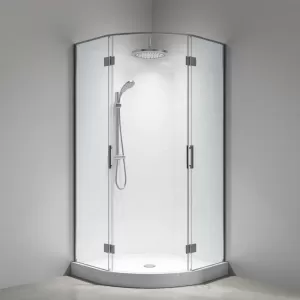 kabina prysznicowa z tylnymi ściankami