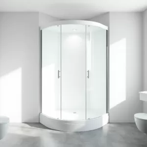 Kabina prysznicowa z tylnymi ściankami 90x90