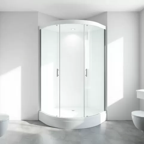 Kabina prysznicowa z tylnymi ściankami 90x90