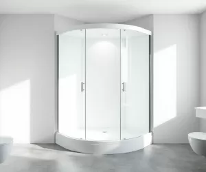 Kabina prysznicowa z tylnymi ściankami 90x90