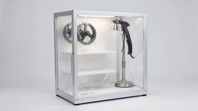 mała kabina lakiernicza