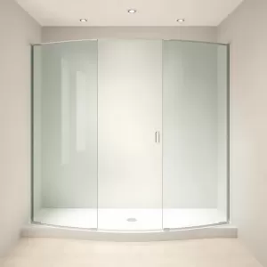 Szyba do drzwi kabiny prysznicowej półokrągłej