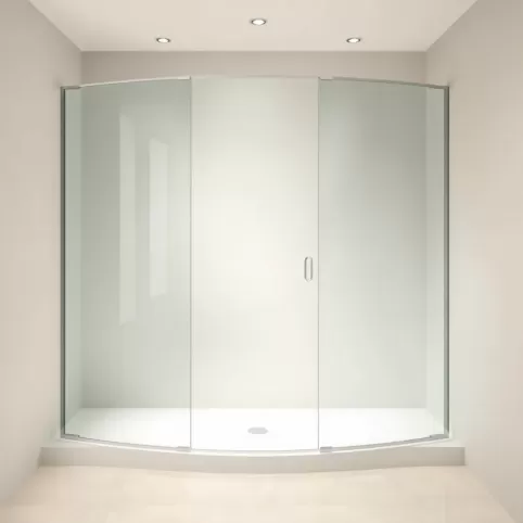 Szyba do drzwi kabiny prysznicowej półokrągłej